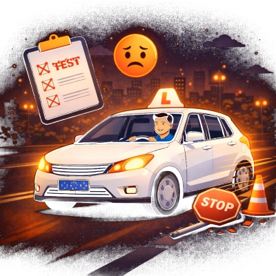 Previously failed driving lessons